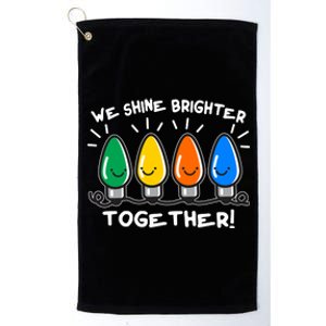 Cute Christmas We Shine Brighter Together Platinum Collection Golf Towel