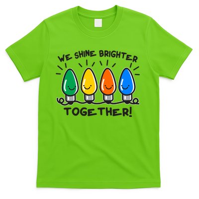 Cute Christmas We Shine Brighter Together T-Shirt