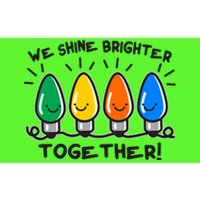 Cute Christmas We Shine Brighter Together Bumper Sticker