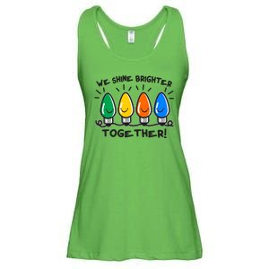 Cute Christmas We Shine Brighter Together Ladies Essential Flowy Tank