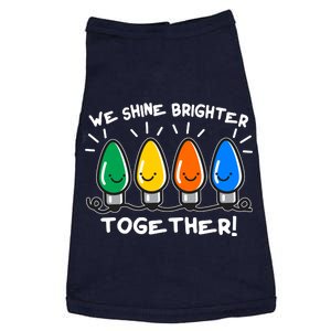 Cute Christmas We Shine Brighter Together Doggie Tank