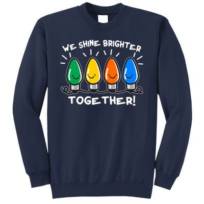 Cute Christmas We Shine Brighter Together Sweatshirt