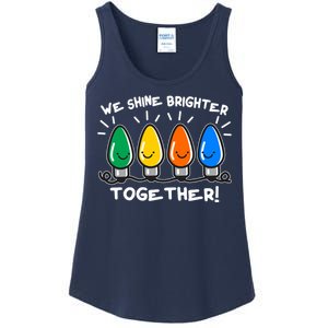 Cute Christmas We Shine Brighter Together Ladies Essential Tank