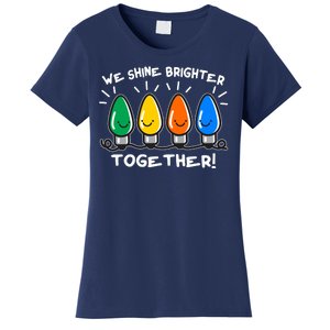 Cute Christmas We Shine Brighter Together Women's T-Shirt