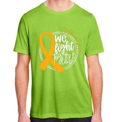 Childhood Cancer We Fight Together Cancer Awareness Fighter Adult ChromaSoft Performance T-Shirt