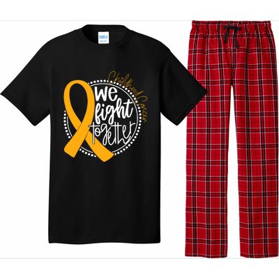 Childhood Cancer We Fight Together Cancer Awareness Fighter Pajama Set