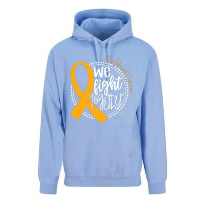 Childhood Cancer We Fight Together Cancer Awareness Fighter Unisex Surf Hoodie