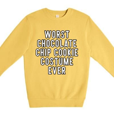 Couples Costume Worst Chocolate Chip Cookie Costume Ever Gift Premium Crewneck Sweatshirt