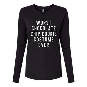 Couples Costume Worst Chocolate Chip Cookie Costume Ever Gift Womens Cotton Relaxed Long Sleeve T-Shirt