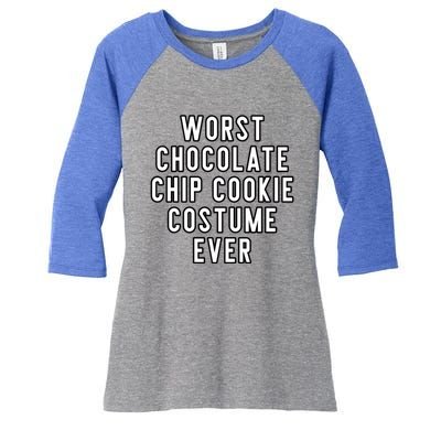 Couples Costume Worst Chocolate Chip Cookie Costume Ever Gift Women's Tri-Blend 3/4-Sleeve Raglan Shirt