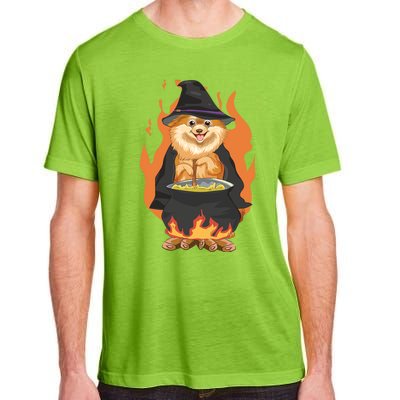 Cute Corgi With Witch Hat Corgi Halloween Cute Gift Adult ChromaSoft Performance T-Shirt