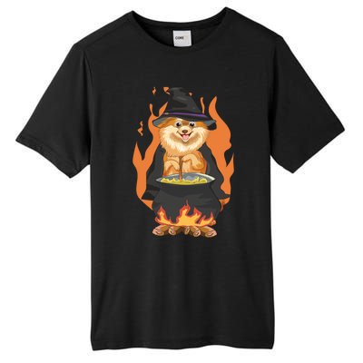 Cute Corgi With Witch Hat Corgi Halloween Cute Gift Tall Fusion ChromaSoft Performance T-Shirt