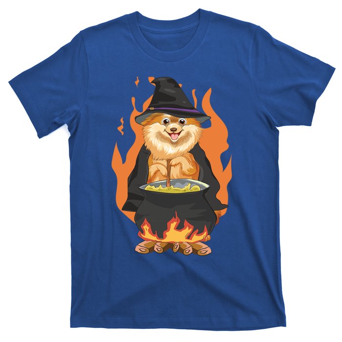 Cute Corgi With Witch Hat Corgi Halloween Cute Gift T-Shirt