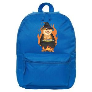 Cute Corgi With Witch Hat Corgi Halloween Cute Gift 16 in Basic Backpack