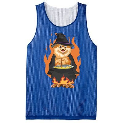 Cute Corgi With Witch Hat Corgi Halloween Cute Gift Mesh Reversible Basketball Jersey Tank