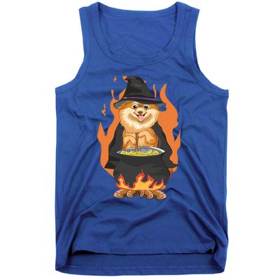 Cute Corgi With Witch Hat Corgi Halloween Cute Gift Tank Top