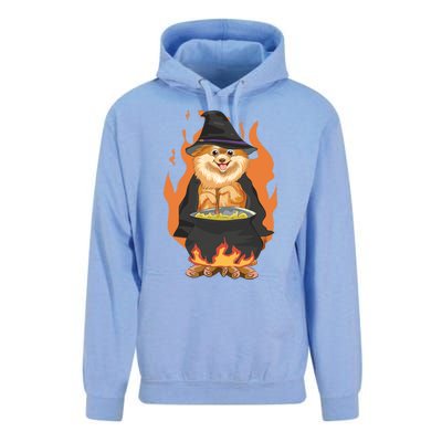 Cute Corgi With Witch Hat Corgi Halloween Cute Gift Unisex Surf Hoodie