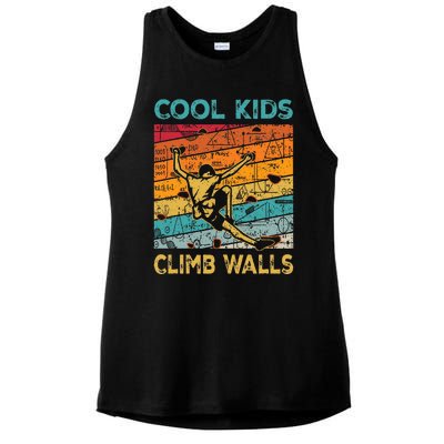 Cool Climb Walls Extreme Sport Rock Climbing Bouldering Ladies PosiCharge Tri-Blend Wicking Tank