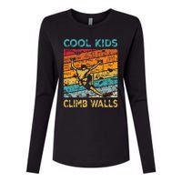 Cool Climb Walls Extreme Sport Rock Climbing Bouldering Womens Cotton Relaxed Long Sleeve T-Shirt