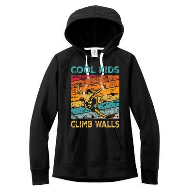 Cool Climb Walls Extreme Sport Rock Climbing Bouldering Women's Fleece Hoodie