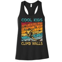 Cool Climb Walls Extreme Sport Rock Climbing Bouldering Women's Racerback Tank