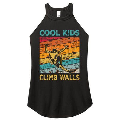 Cool Climb Walls Extreme Sport Rock Climbing Bouldering Women's Perfect Tri Rocker Tank