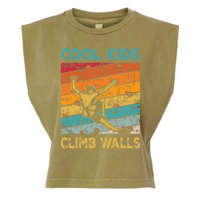 Cool Climb Walls Extreme Sport Rock Climbing Bouldering Garment-Dyed Women's Muscle Tee