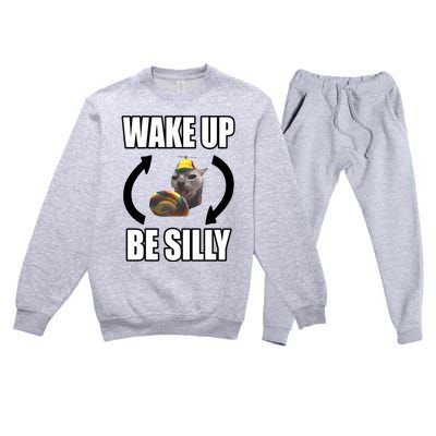 Catland Central Wake Up Be Silly Premium Crewneck Sweatsuit Set