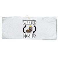 Catland Central Wake Up Be Silly Large Microfiber Waffle Golf Towel