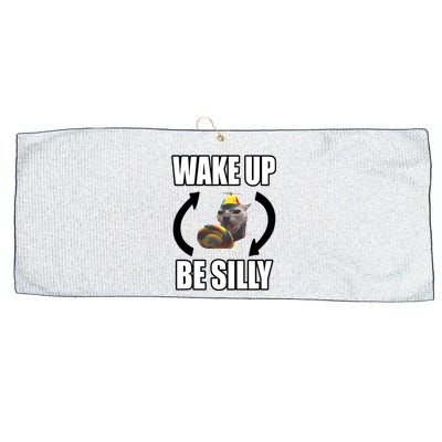 Catland Central Wake Up Be Silly Large Microfiber Waffle Golf Towel