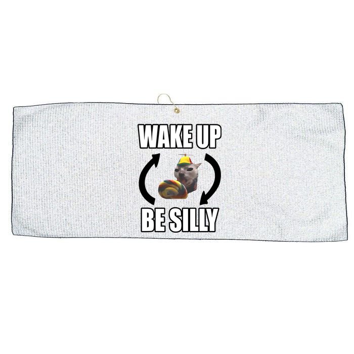 Catland Central Wake Up Be Silly Large Microfiber Waffle Golf Towel