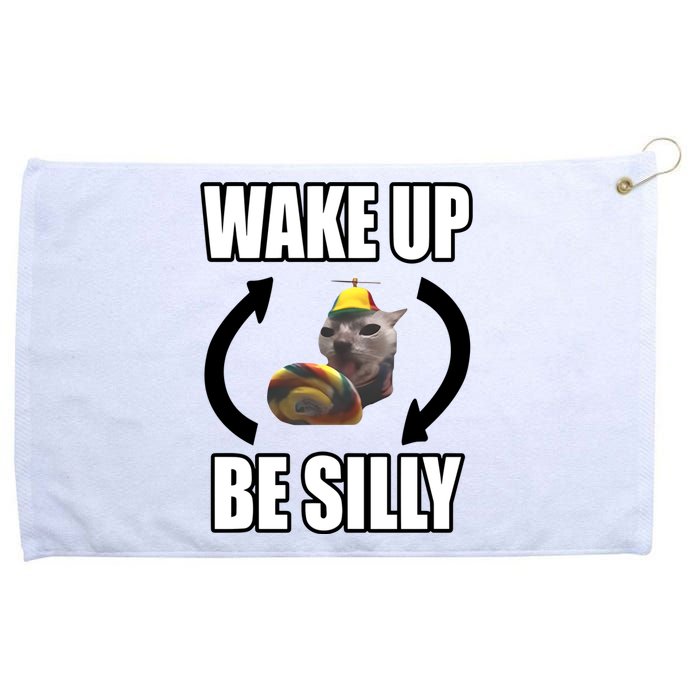 Catland Central Wake Up Be Silly Grommeted Golf Towel