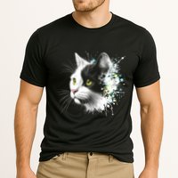 Cute Cat With Cool Eyes And Paint Splash Funny Gift Cooling Performance Crew T-Shirt