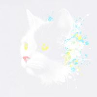 Cute Cat With Cool Eyes And Paint Splash Funny Gift Garment-Dyed Sweatshirt