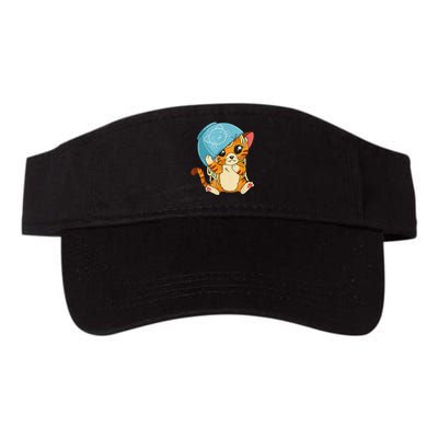 Cute Cat With Noodle Bowl Over Head Valucap Bio-Washed Visor