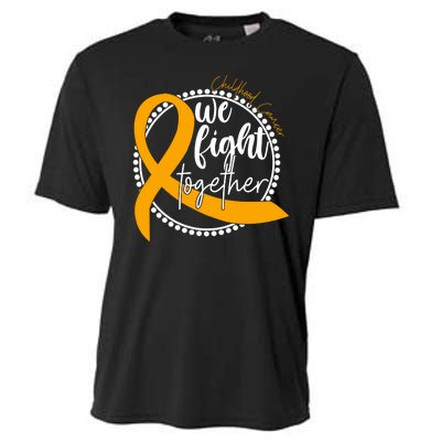 Childhood Cancer We Fight Together Cooling Performance Crew T-Shirt