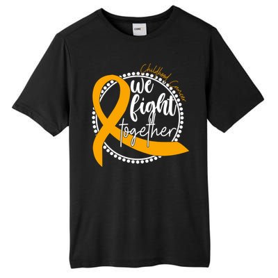 Childhood Cancer We Fight Together Tall Fusion ChromaSoft Performance T-Shirt