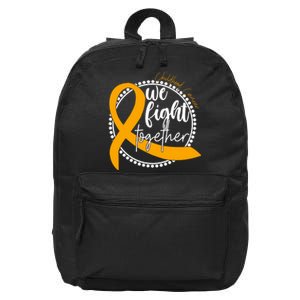 Childhood Cancer We Fight Together 16 in Basic Backpack