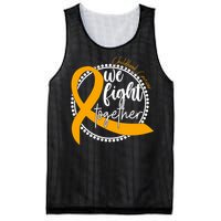 Childhood Cancer We Fight Together Mesh Reversible Basketball Jersey Tank