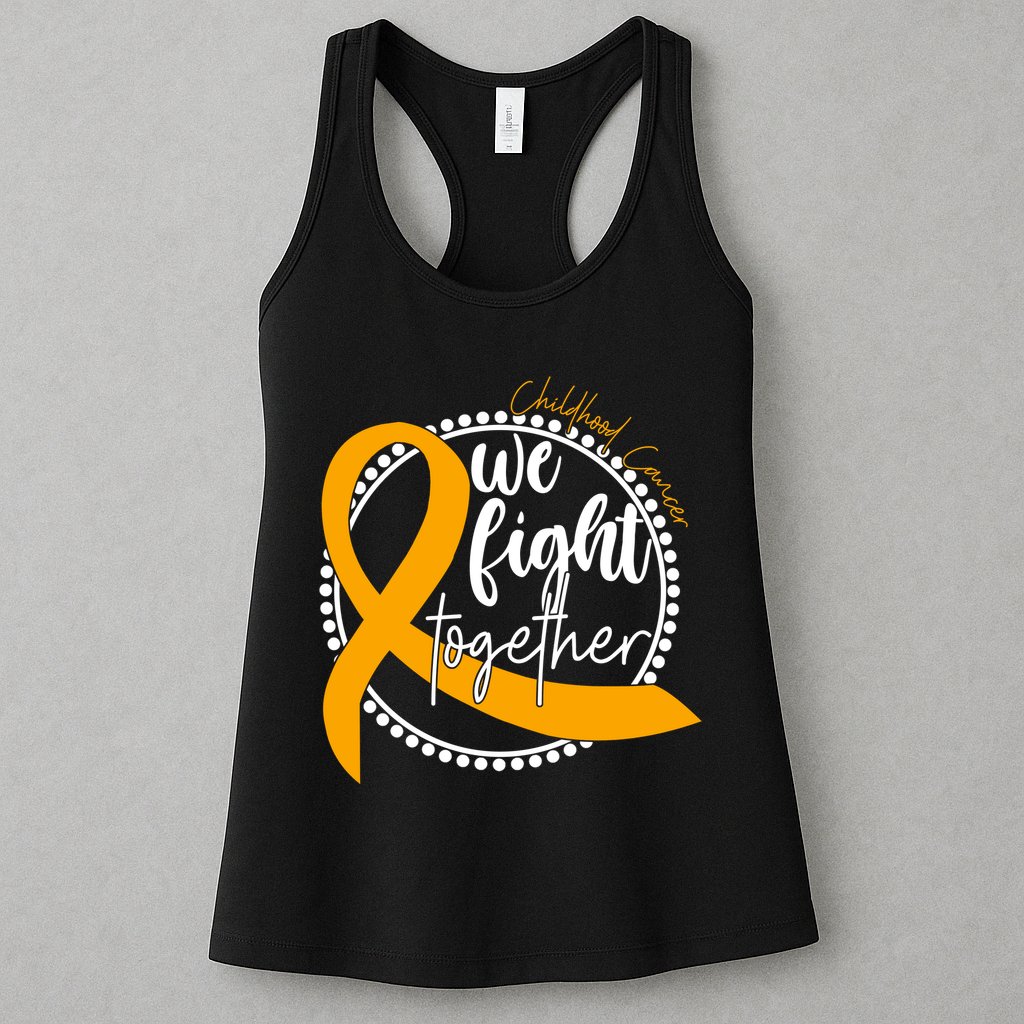 Childhood Cancer We Fight Together Womens Tank Top