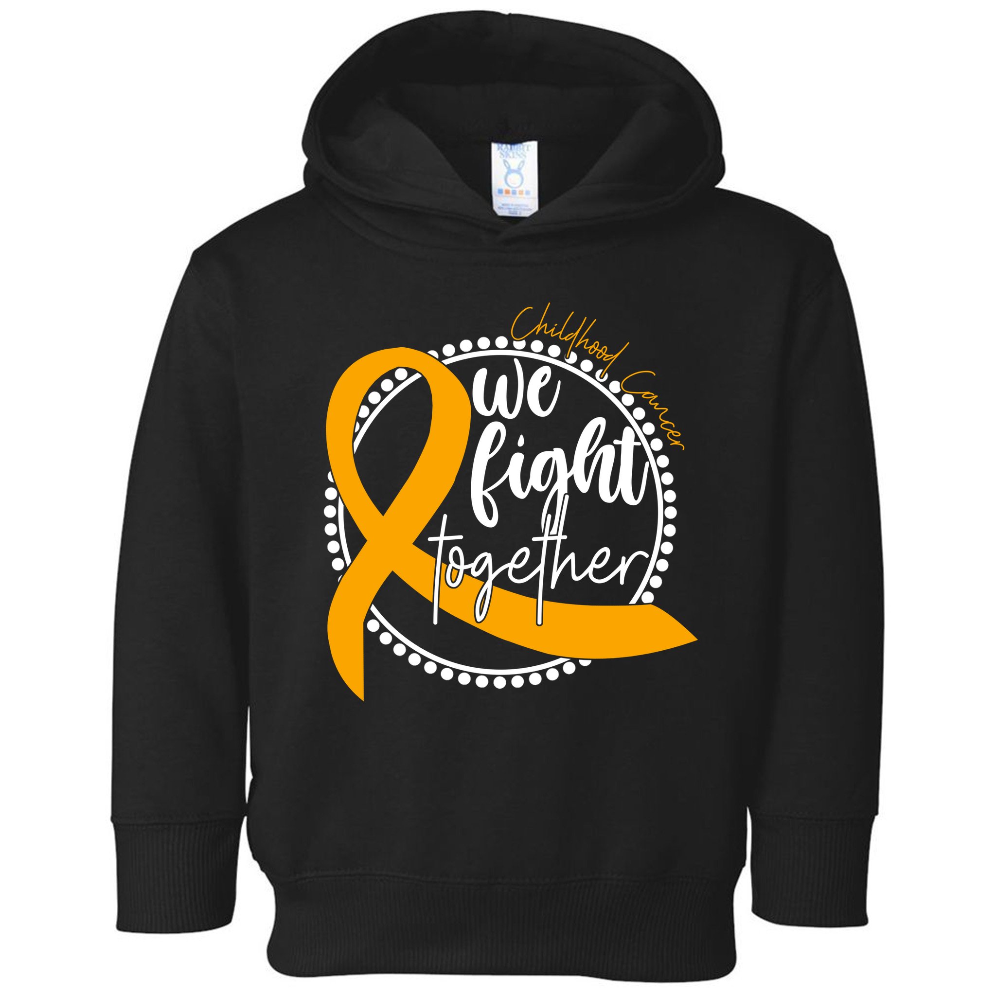 Childhood Cancer We Fight Together Toddler Hoodie