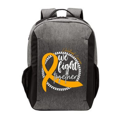 Childhood Cancer We Fight Together Vector Backpack