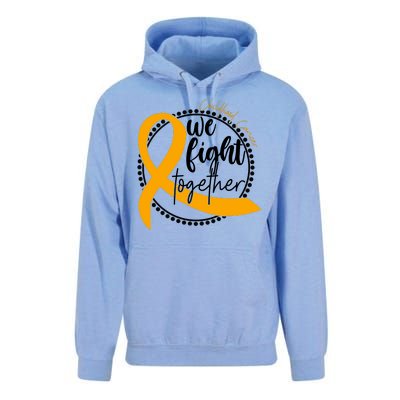 Childhood Cancer We Fight Together Unisex Surf Hoodie