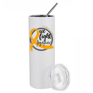 Childhood Cancer We Fight Together Stainless Steel Tumbler