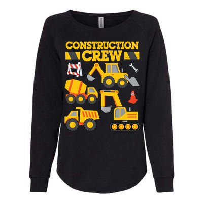 Construction Crew Worker Excavator Boy Girl Womens California Wash Sweatshirt