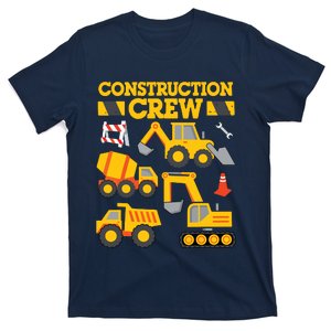 Construction Crew Worker Excavator Boy Girl T-Shirt