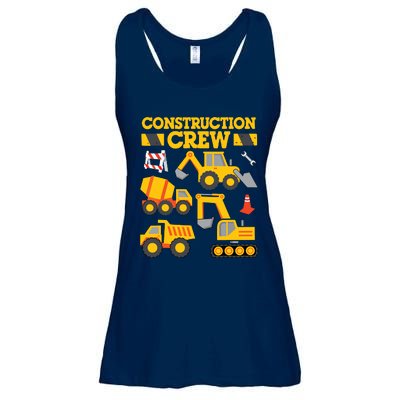 Construction Crew Worker Excavator Boy Girl Ladies Essential Flowy Tank