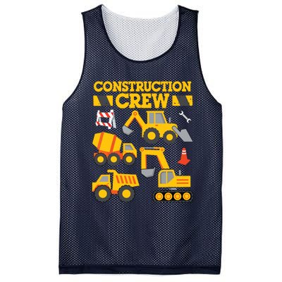 Construction Crew Worker Excavator Boy Girl Mesh Reversible Basketball Jersey Tank