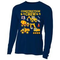 Construction Crew Worker Excavator Boy Girl Cooling Performance Long Sleeve Crew