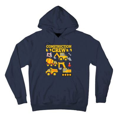 Construction Crew Worker Excavator Boy Girl Tall Hoodie